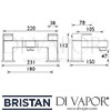 Bristan Frenzy Bath Filler Dimensions